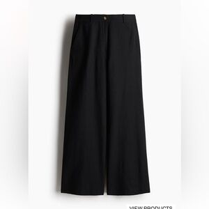 Wide Leg linen blend pants